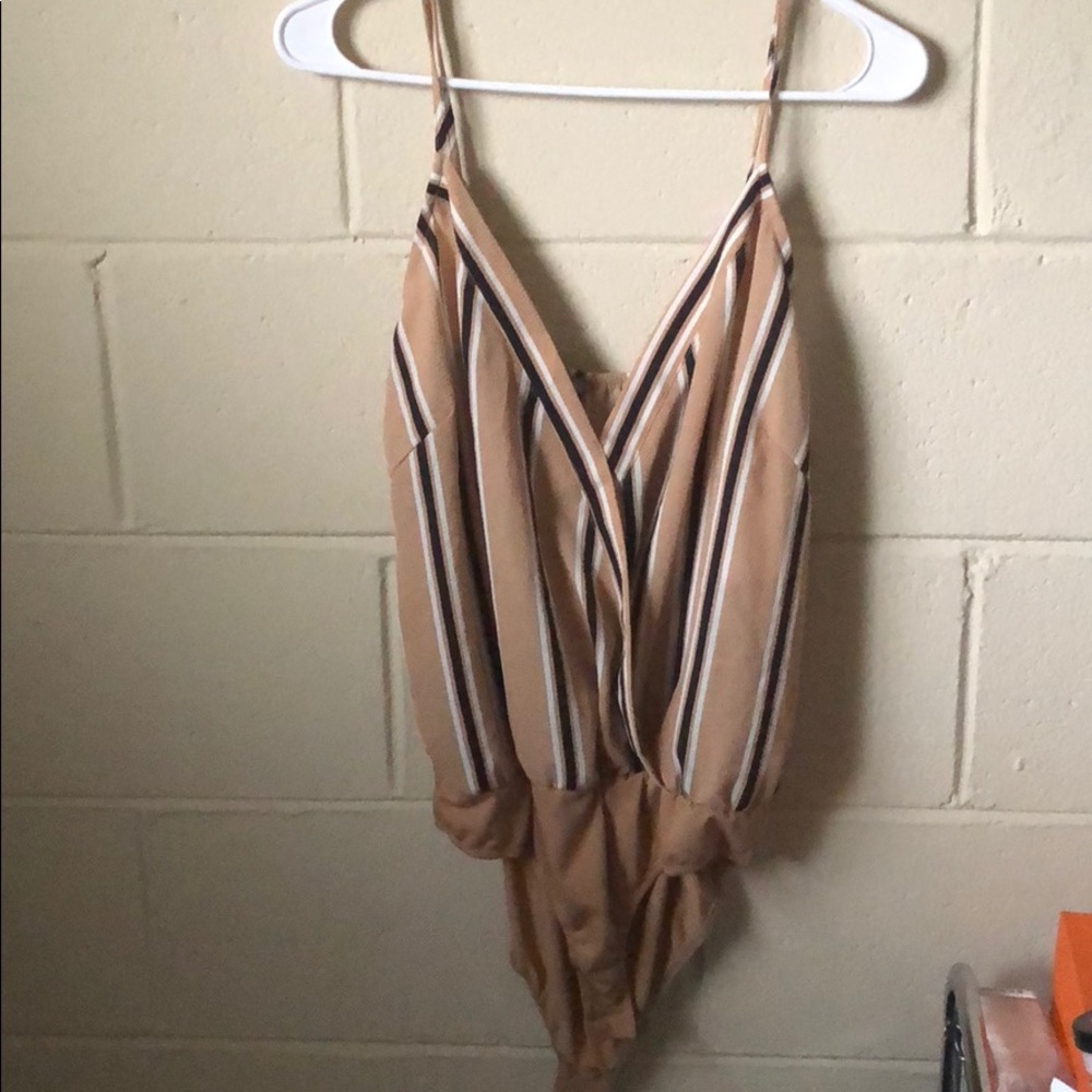 Brand New Striped Bodycon Shirt